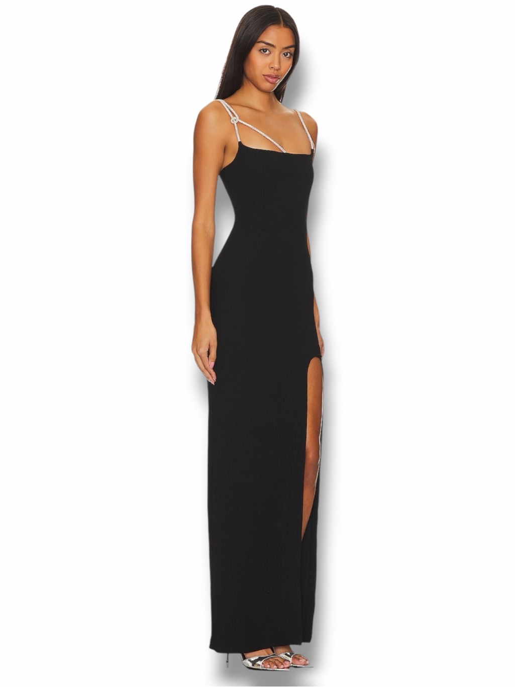 Nbd Evelyn Black Maxi Dress $298 Size S Nwt
